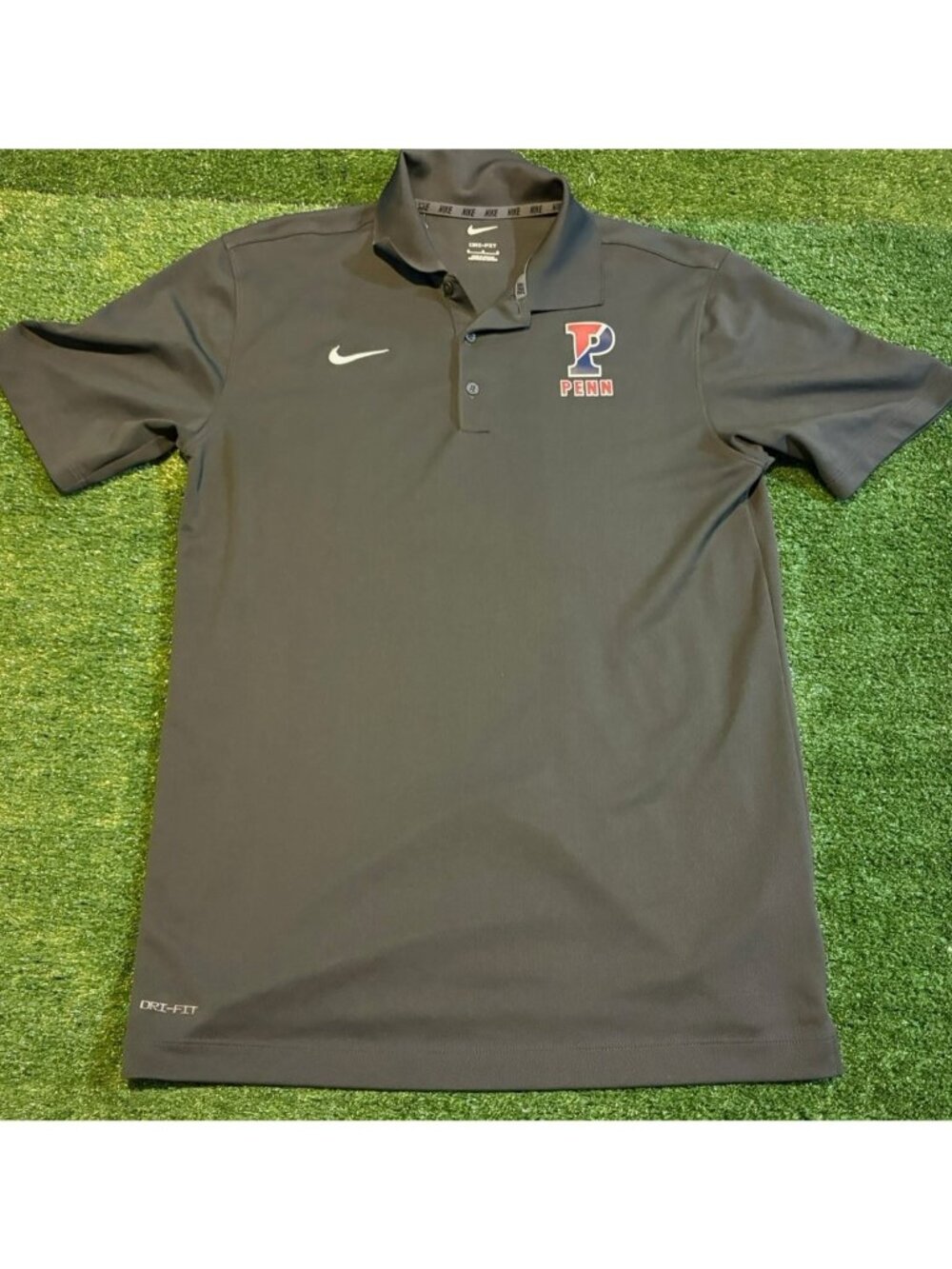 Pennsylvania Quakers shirt mens medium gray nike lighweight breathable football